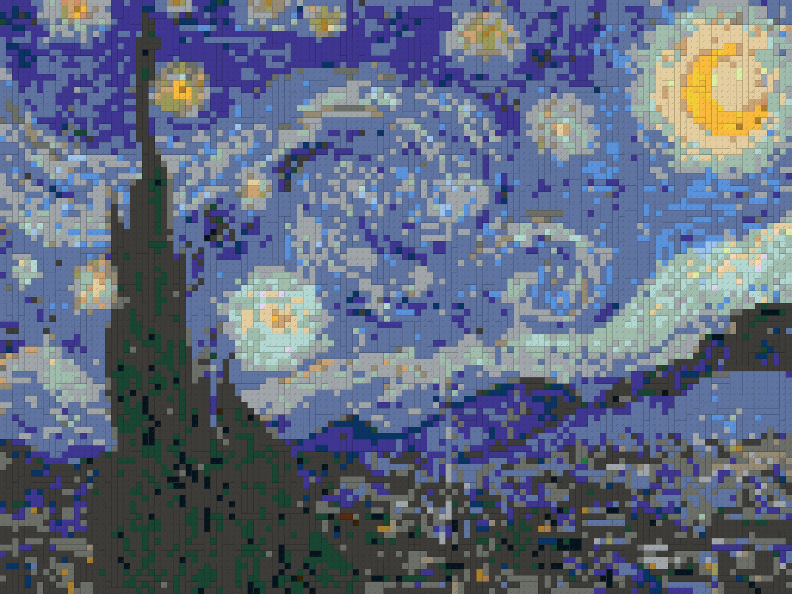 Vincent van Gogh Starry Night Mosaic