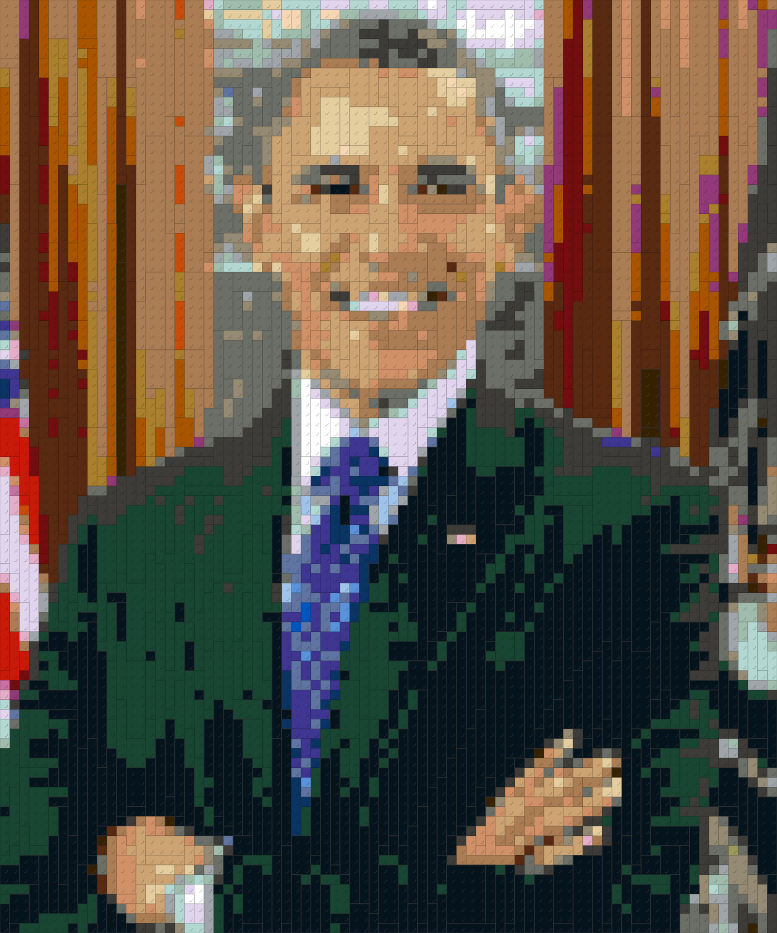 Obama-Inspired Mosaic Art