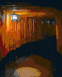 Mysterious Alleyway Illumination